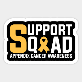 Appendix Cancer Awareness Support Squad Sticker